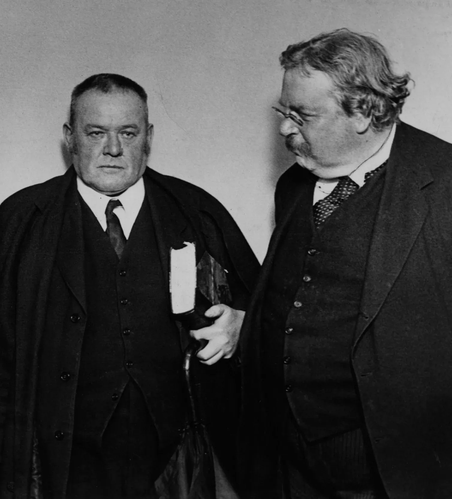 G.K. Chesterton mit George Bernard Shaw und Hilaire Belloc
